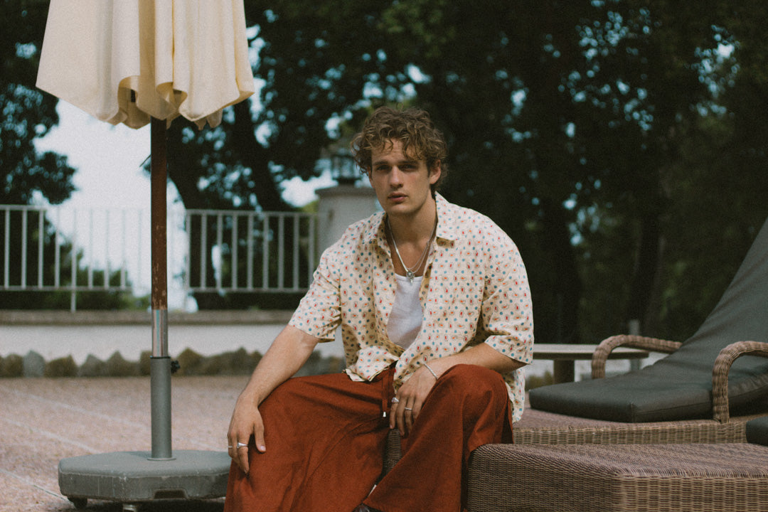 Linen Wrap Pants - Terracotta