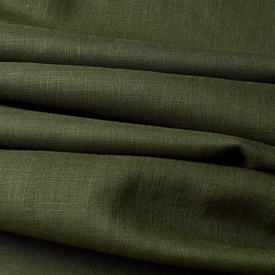 Linen Wrap Shorts - Olive Green