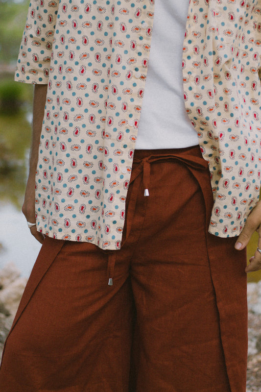 Linen Wrapped Pants