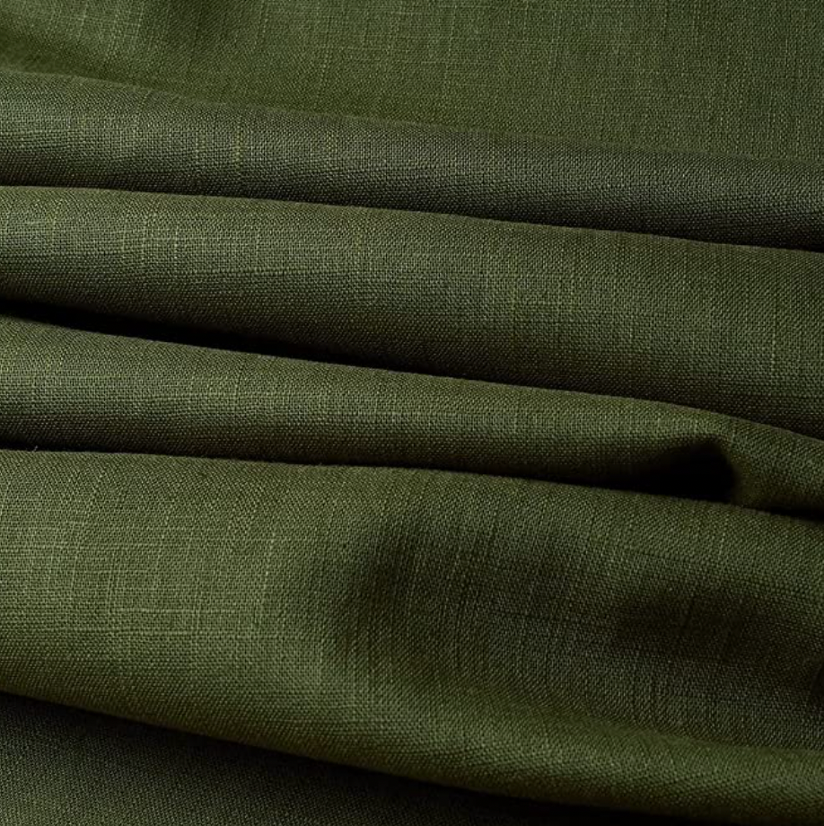 Linen Wrap Shorts - Olive Green