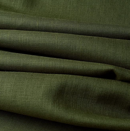 Linen Wrap Pants - Olive Green